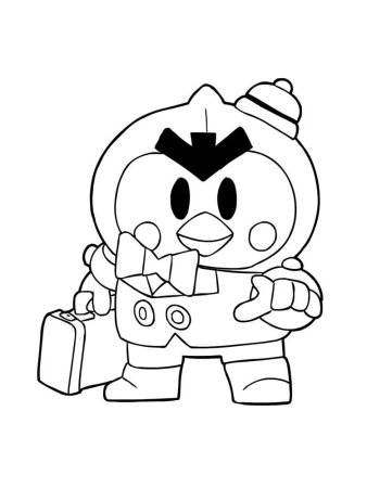 Brawl Stars раскраска Мистер пи