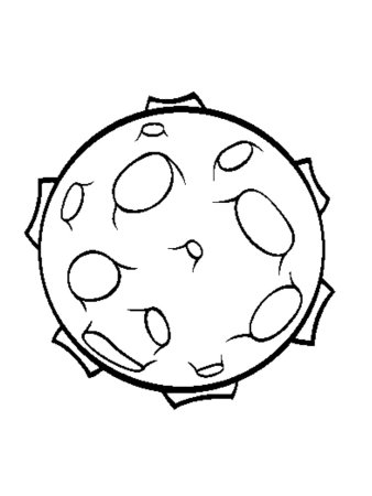 Трафарет месяца для вырезания