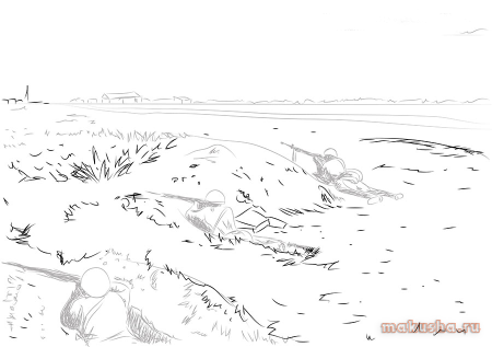 Поле боя карандашом