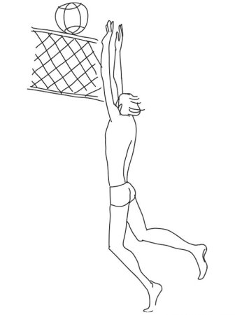 Аниме волейбол раскраска Акаши