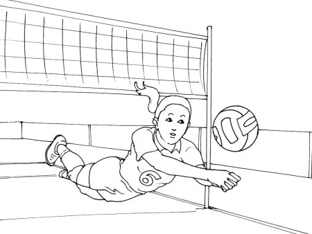 Волейбольный мяч раскраска для детей