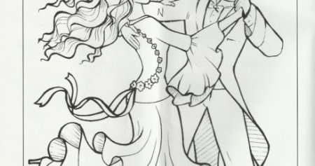 Спортивные бальные танцы раскраска