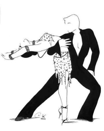 Спортивные бальные танцы раскраска