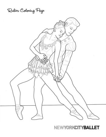 Спортивные танцы раскраска