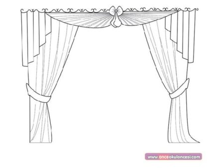 Сцена в театре для раскрашивания