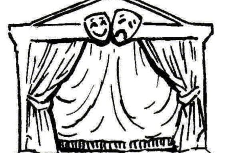 Театр раскраска