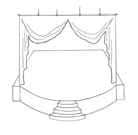 Дети в театре раскраска для детей