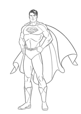 Раскраски для мальчиков Супермен