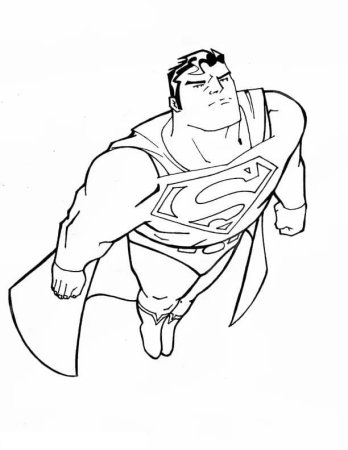 Раскраски для мальчиков Супермен