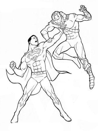 Раскраски для мальчиков Супермен