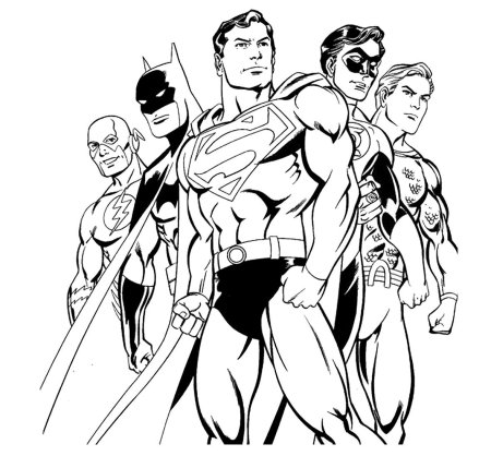 Раскраска Супергерои