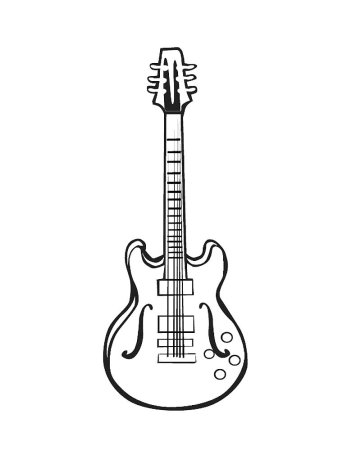 Электрогитара Gibson контур