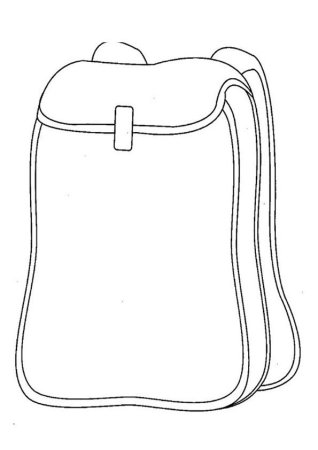 Портфель раскраска для детей