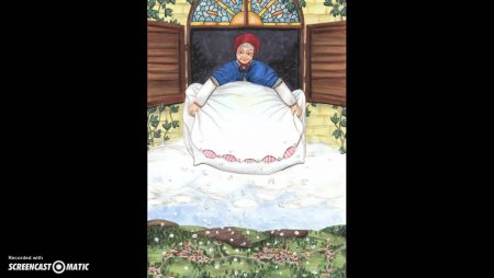 Раскраска госпожа Метелица братья Гримм