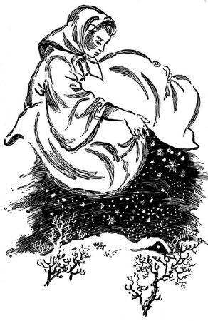 Раскраски из сказки госпожа Метелица