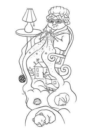 Госпожа Метелица разукрашка