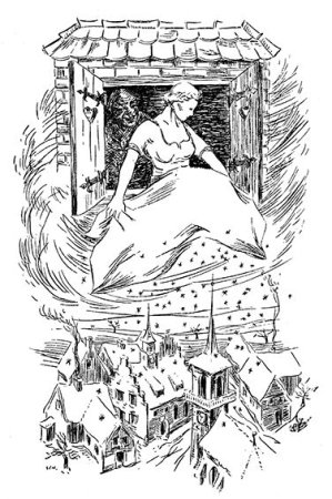 Рукодельница раскраска