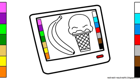 Раскраска ноутбук