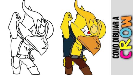 Раскраска ворон Феникс из БРАВЛ старс