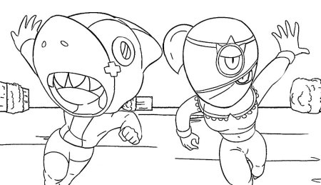 Раскраска БРАВЛ старс Леон