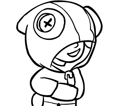 Леон БРАВЛ старс черно белый