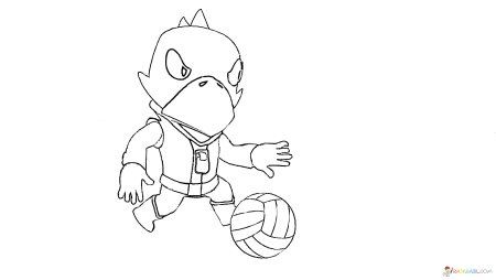 Раскраска Браво старс ворон и Леон