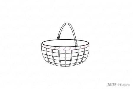 Корзинка раскраска