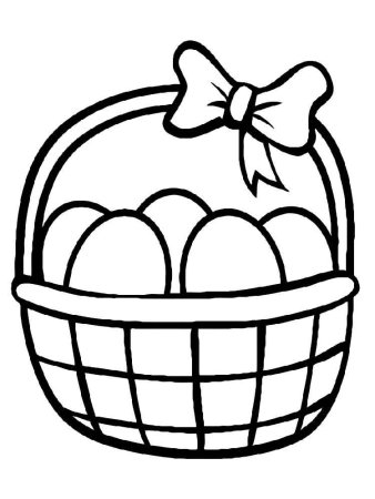 Корзинка раскраска
