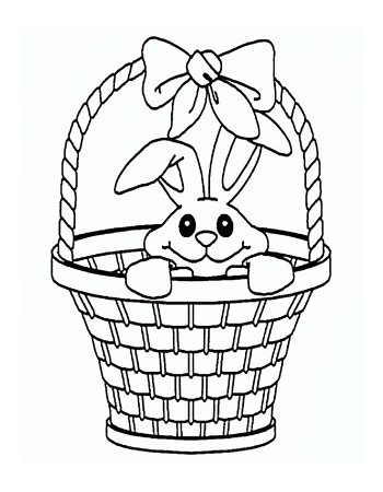 Лукошко с грибами раскраска