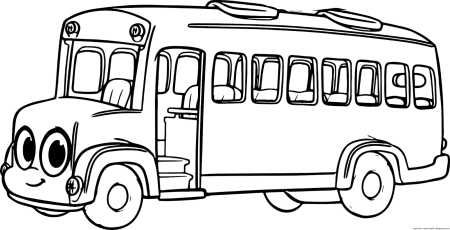 Раскраска автобус ПАЗ 3205