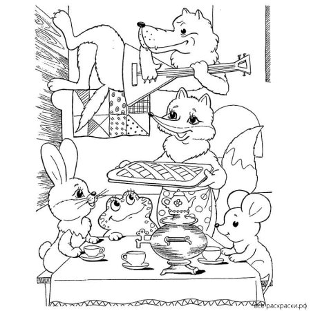 Раскраска. Теремок