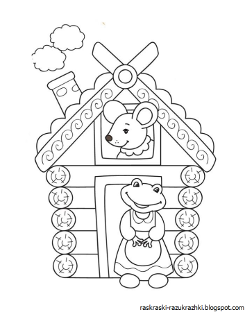 Русский Терем раскраска