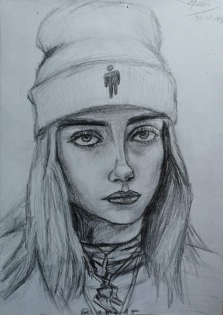 Билли Айлиш рисунок