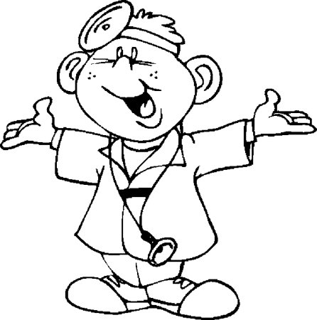 Раскраска доктор