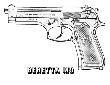 Беретта м9 чертеж