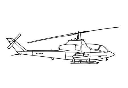 Вертолеты. Раскраска