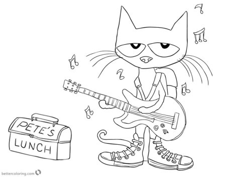 Котик нян Кэт раскраска