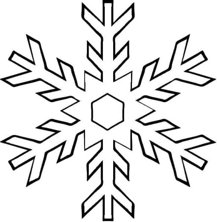 Снежинка раскраска