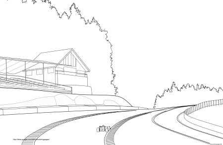 Дорога раскраска для детей