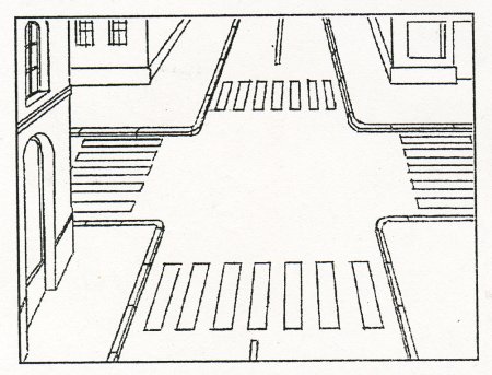 Перекресток раскраска