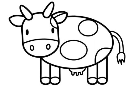 Раскраска корова