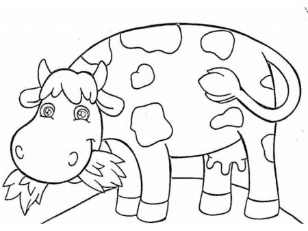 Раскраска корова