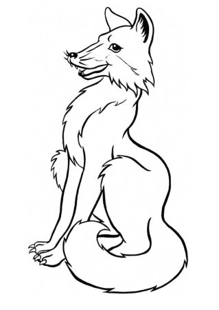 Раскраска Лисичка