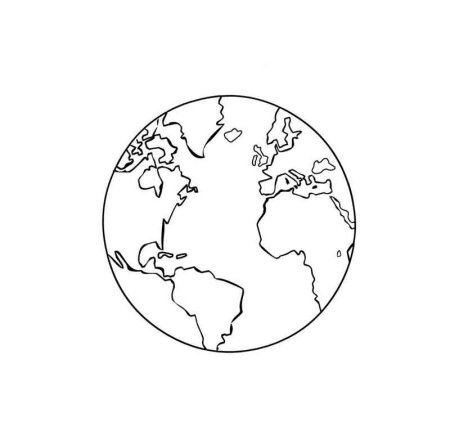 Планета земля раскраска для детей