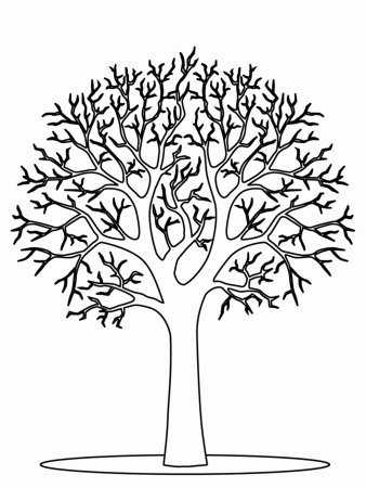 Трафарет "дерево"