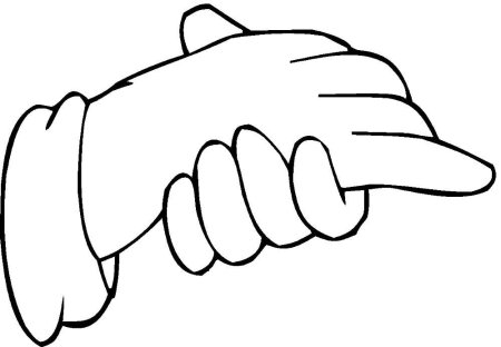 Ладонь раскраска