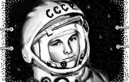 Рисунок на тему космонавтики карандашом