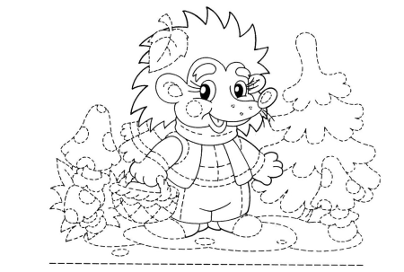 Обводилки осенние для дошкольников