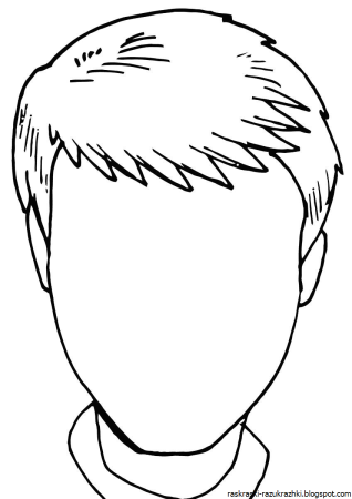 Контур лица мальчика