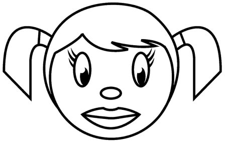 Лицо раскраска для детей